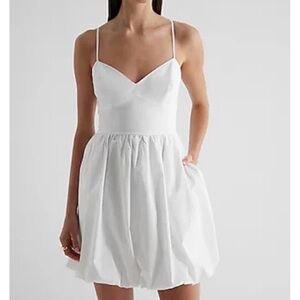 Express Poplin Mini Bubble Dress with pockets